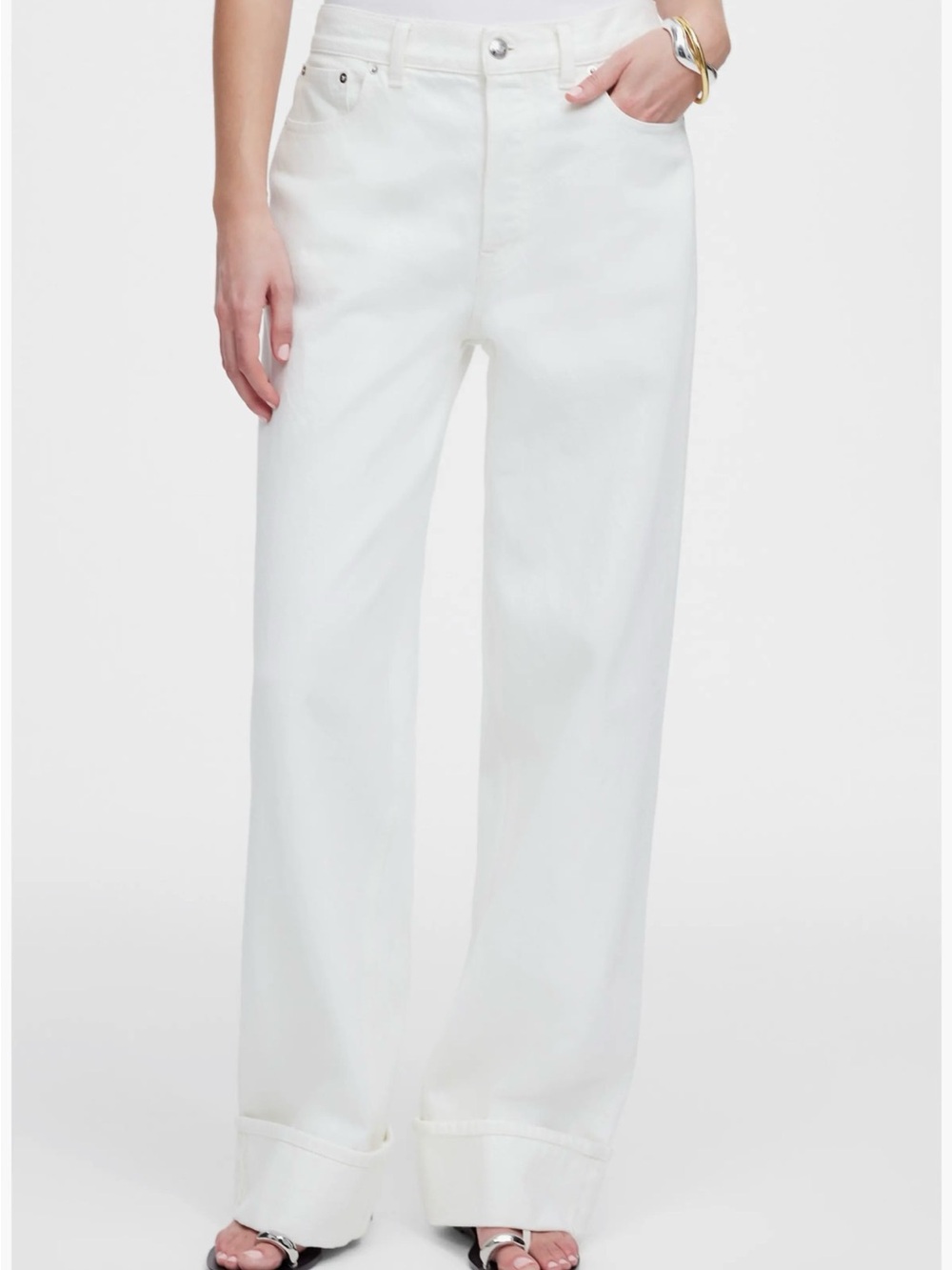 Madewell Low-Slung Baggy Jeans Cuffed 26P NWT